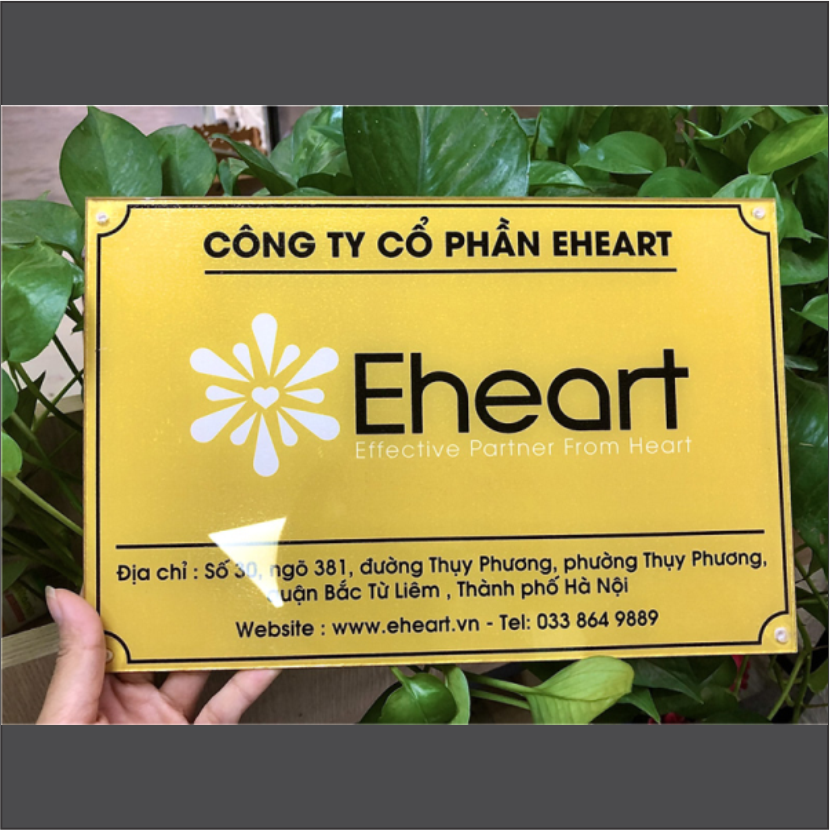 Bảng tên công ty 4 - in Uv 20x30cm