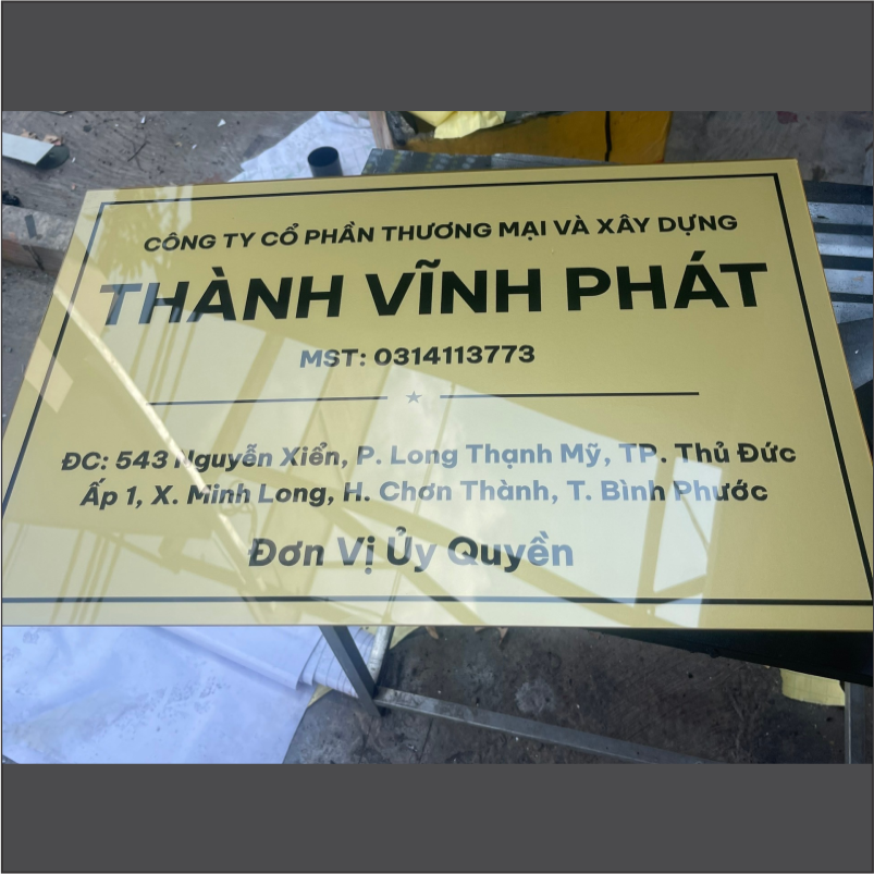 Bảng công ty mica - m6 (20x30cm)